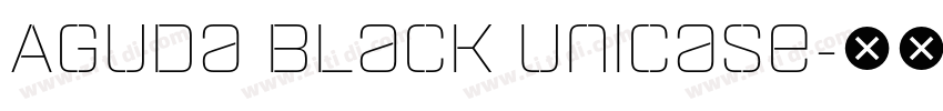 Aguda Black Unicase字体转换